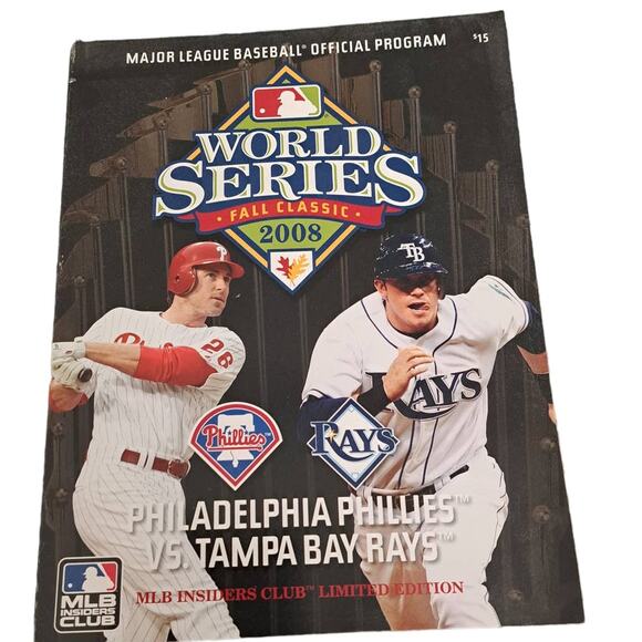 2 FOR $5 SALE 2008 MLB World Series Official Program Phillies Vs Tampa Bay - Picture 1 of 5